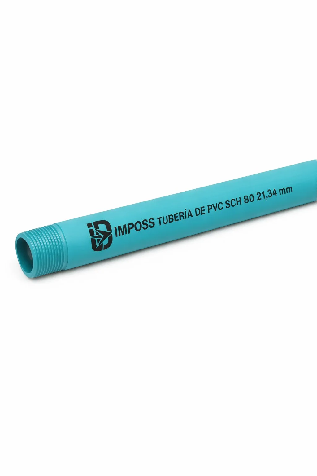 Tubo pvc AF 1/2 roscado azul 6 mts