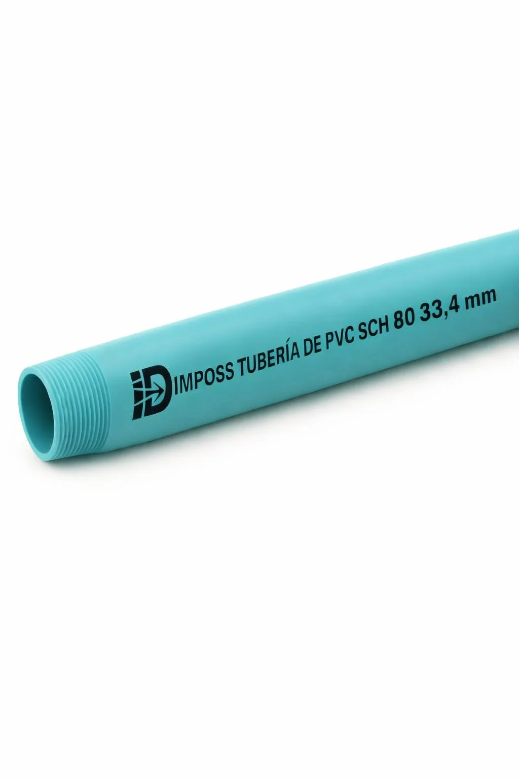 Tubo pvc AF 1 pulg roscado azul 6 mts