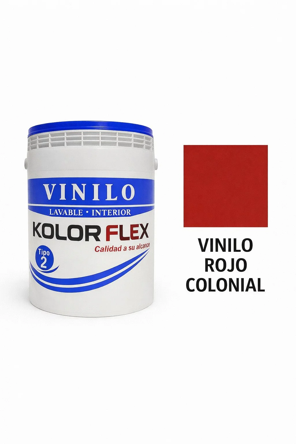 Vinilo Rojo Colonial Tipo (2) De GL Kolor Flex