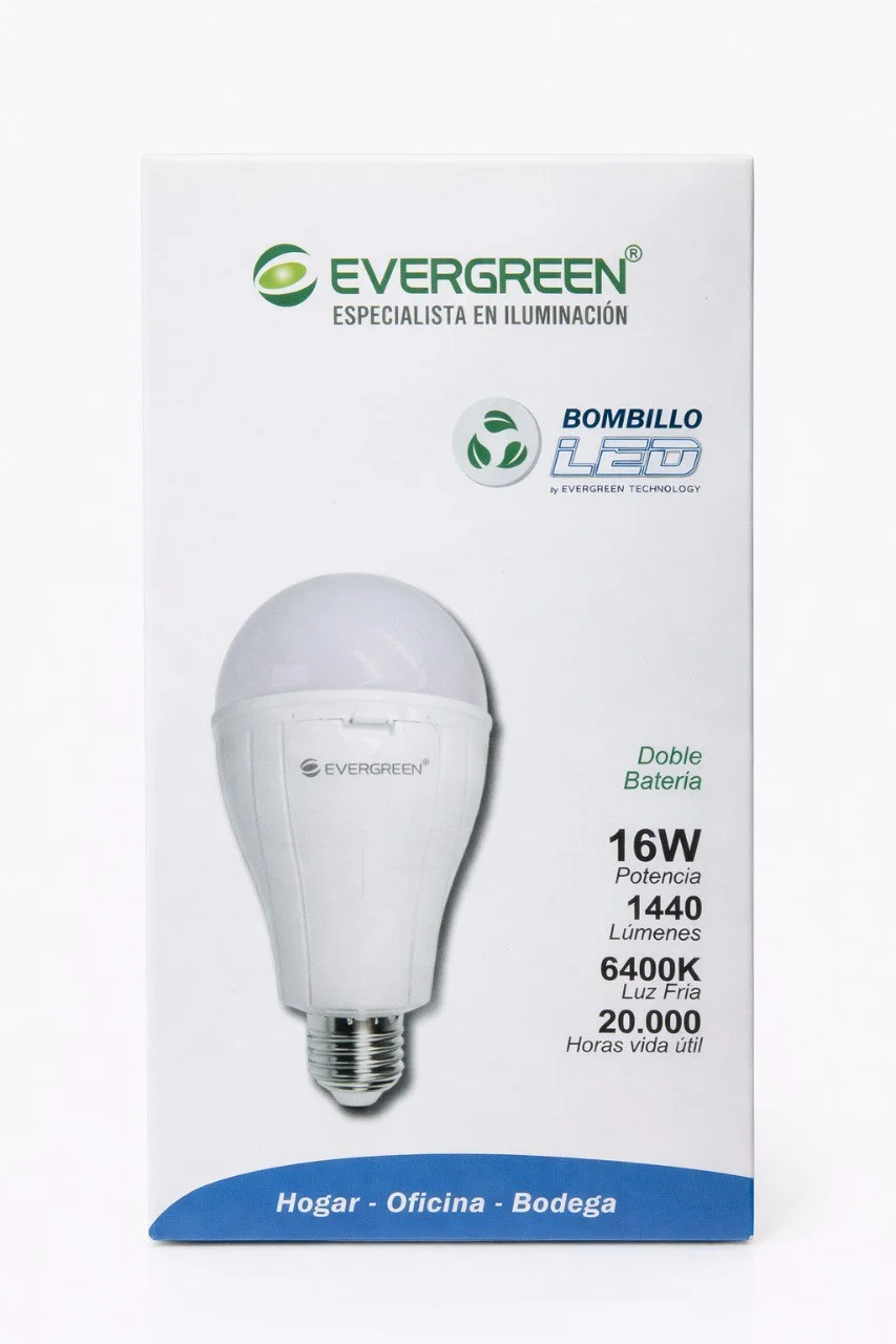 Bombillo Evergreen 6w