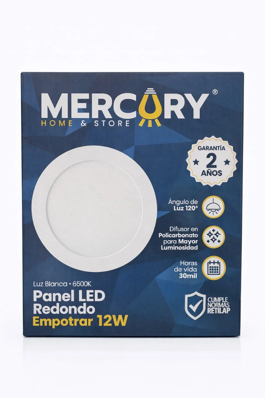 Lampara Redonda De Incrustar 12w