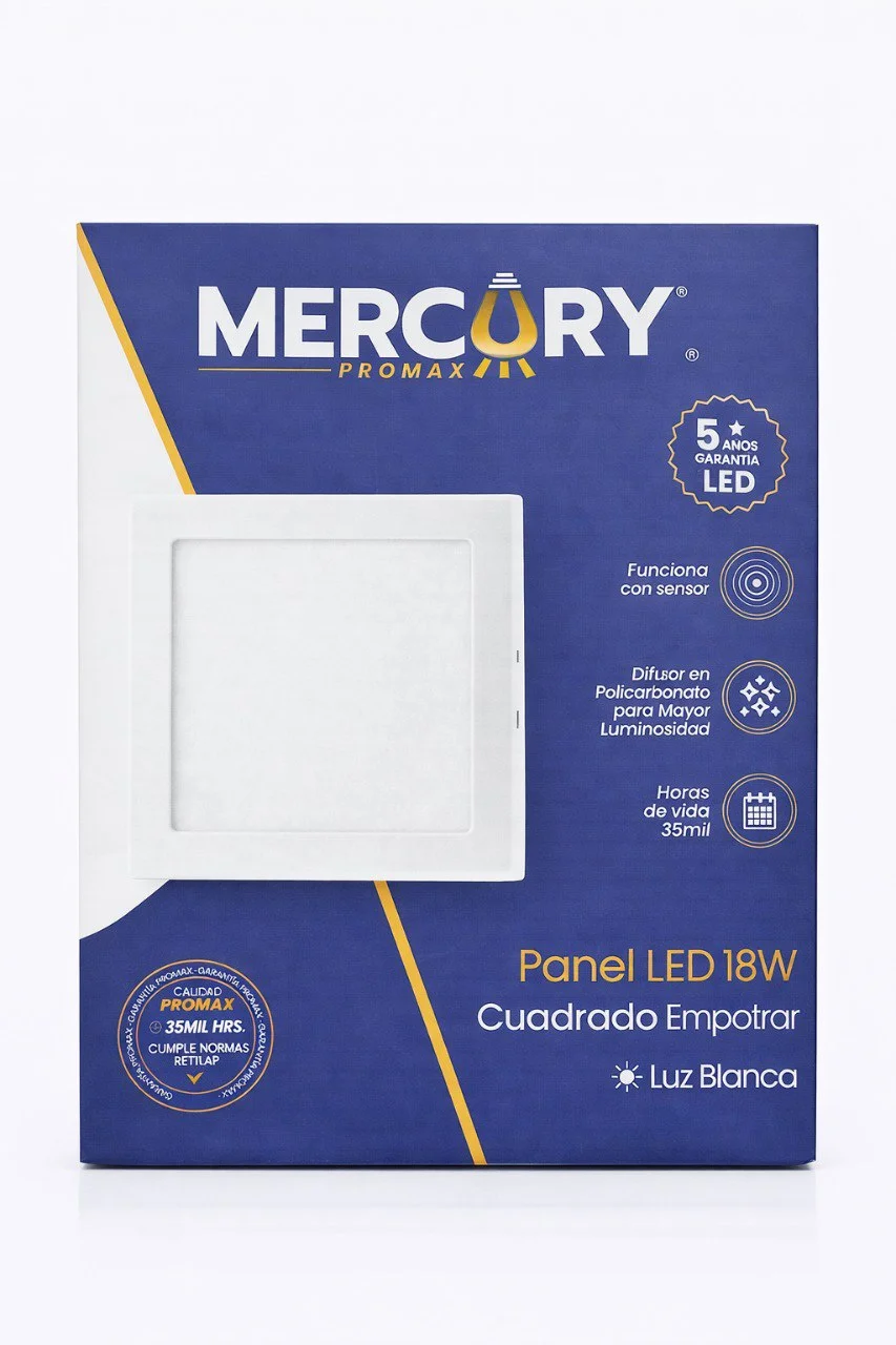 Lampara Cuadrada De Incrustar de 18w