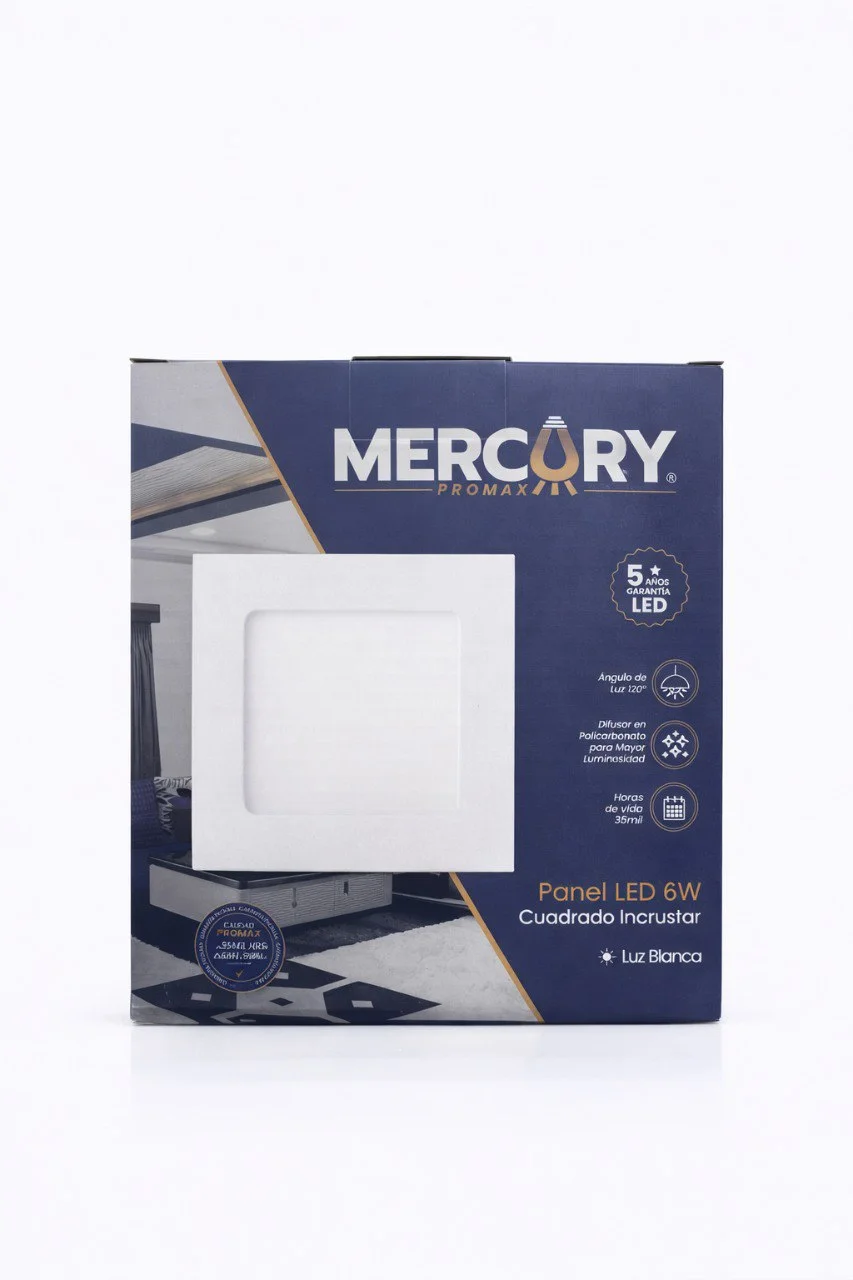 Lampara Cuadrada De Incrustar De 6w