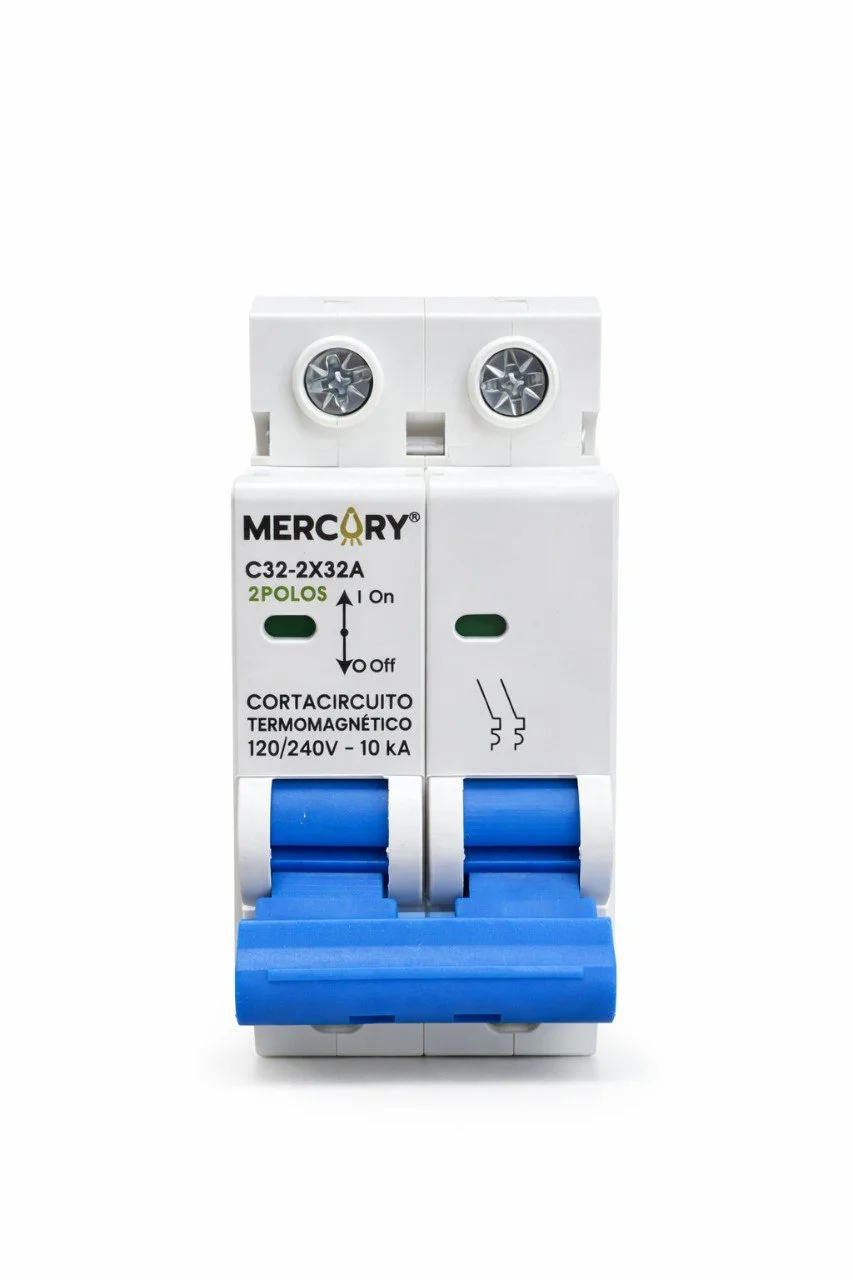 Breaker  2P 32AMP  P/Riel Mercury
