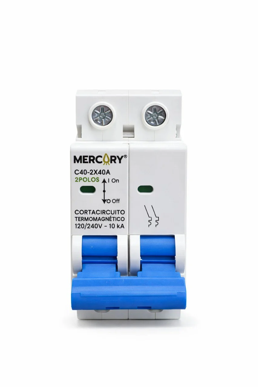 Breaker 2P 40AMP P/Riel Mercury