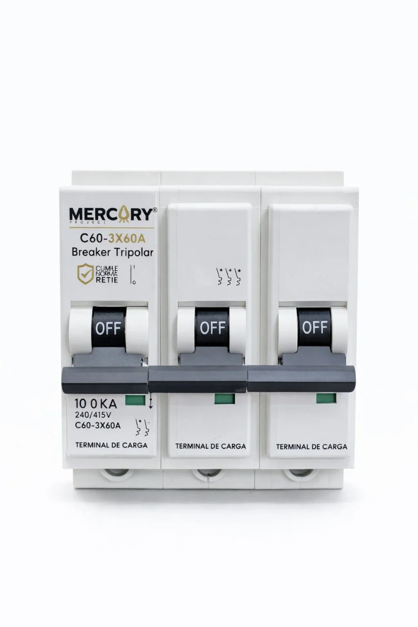 Breaker 3P 60AMP Mercury De Empotrar