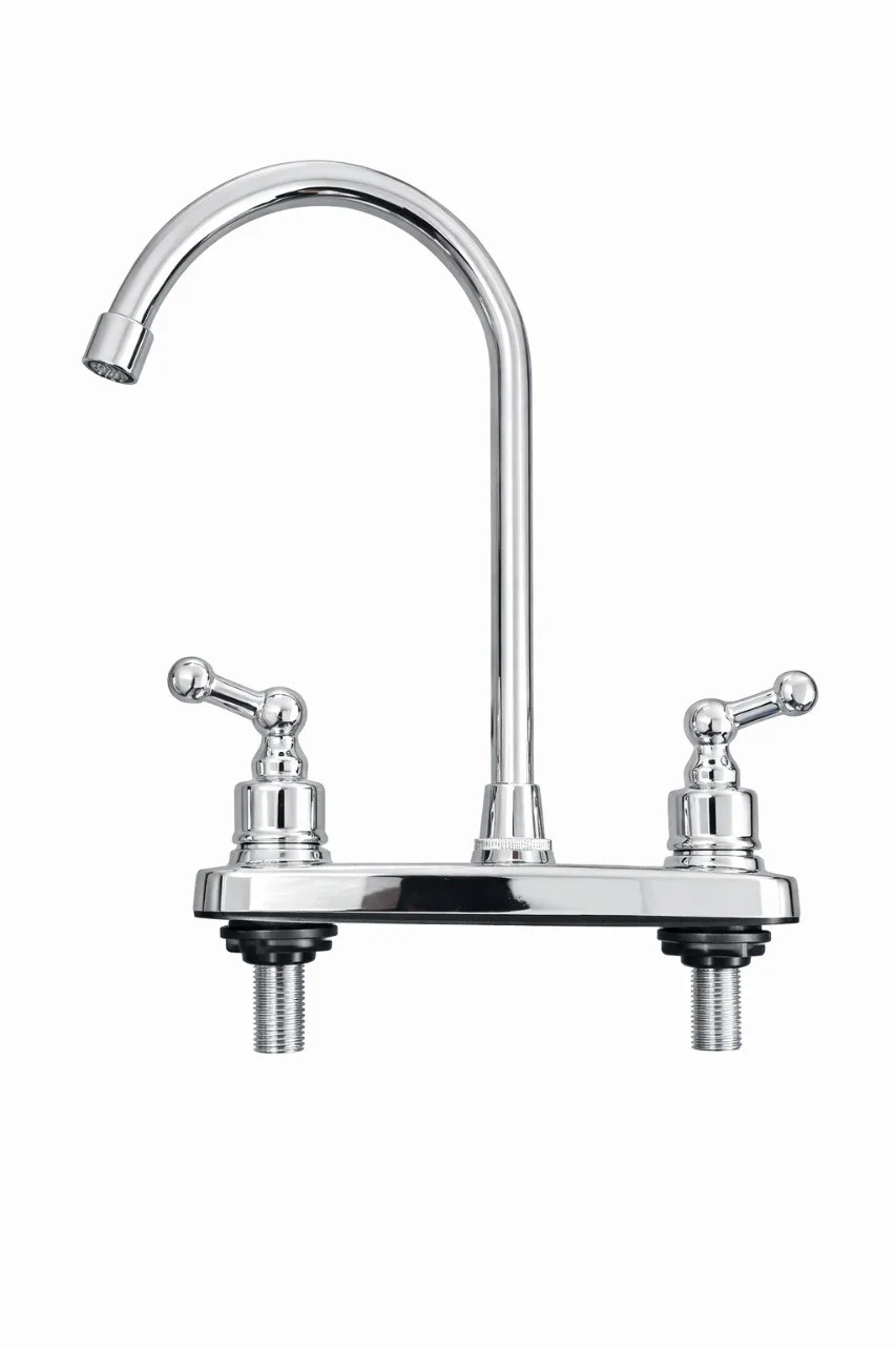 Llave Para Lavaplatos Doble Cuello Ganso Uduke