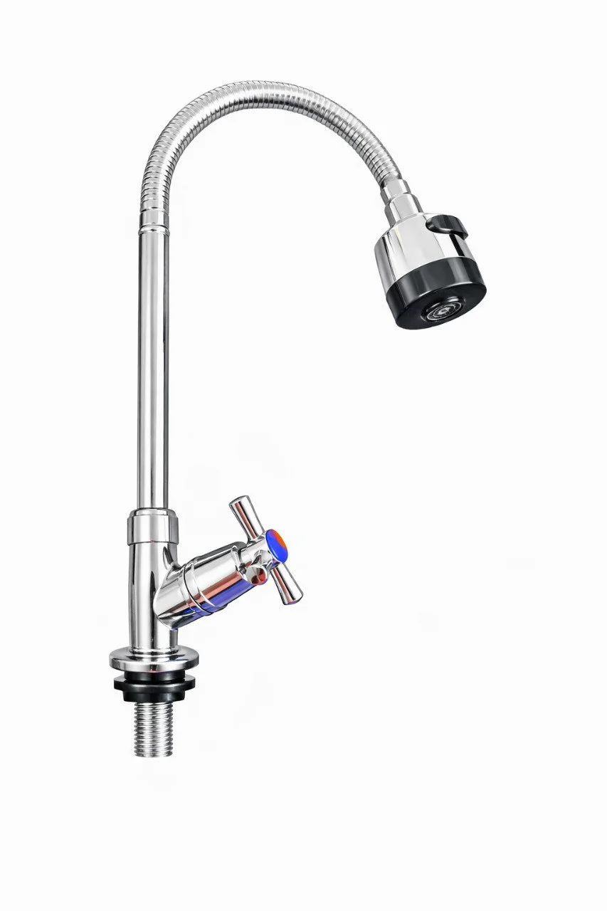 Llave Para Lavaplatos Flexible Unifer Sencilla