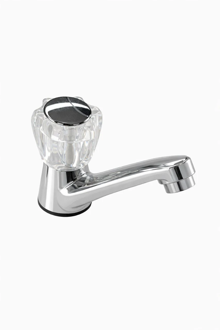 Llave Para Lavamanos Pomo Acrilic
