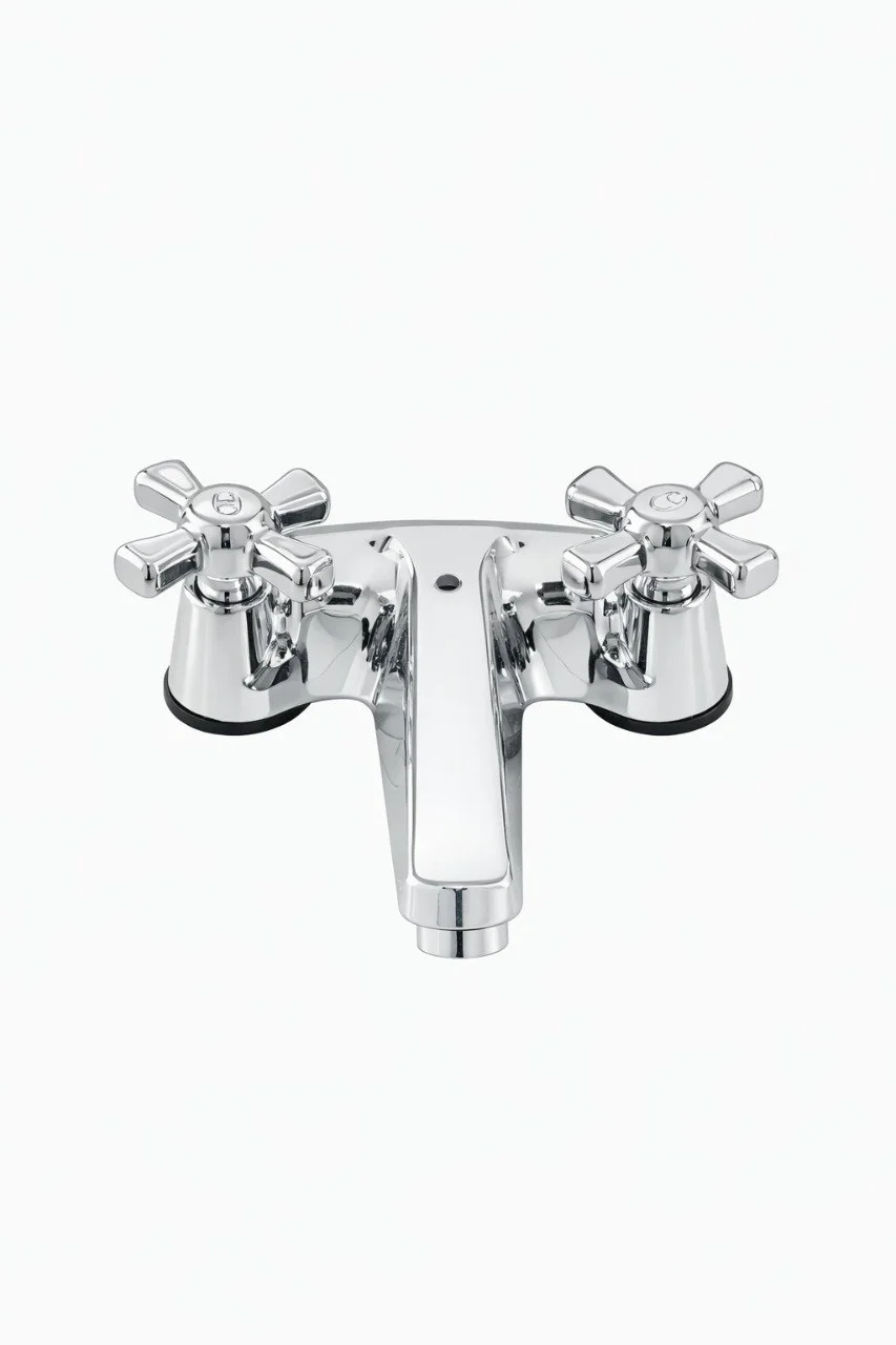 Llave Para Lavamanos Rioplast Doble Tipo Cruceta