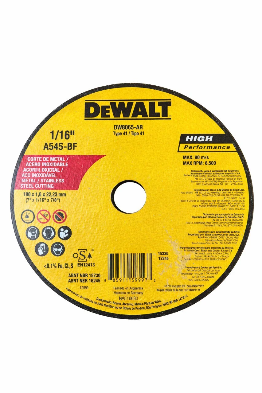 Disco Extra fino Corte Metal 7PULG