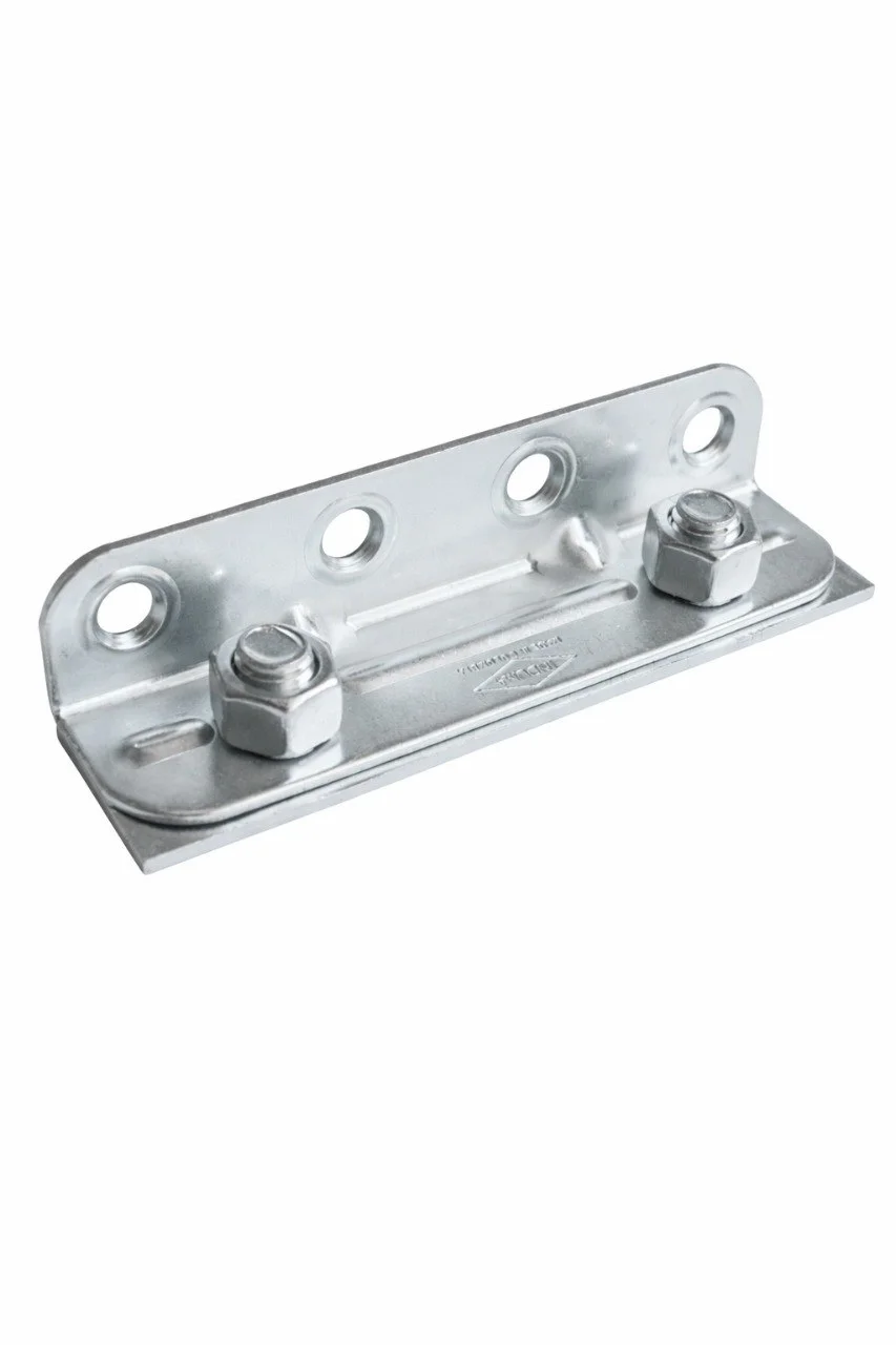 Grapa p/cama latonada plateada