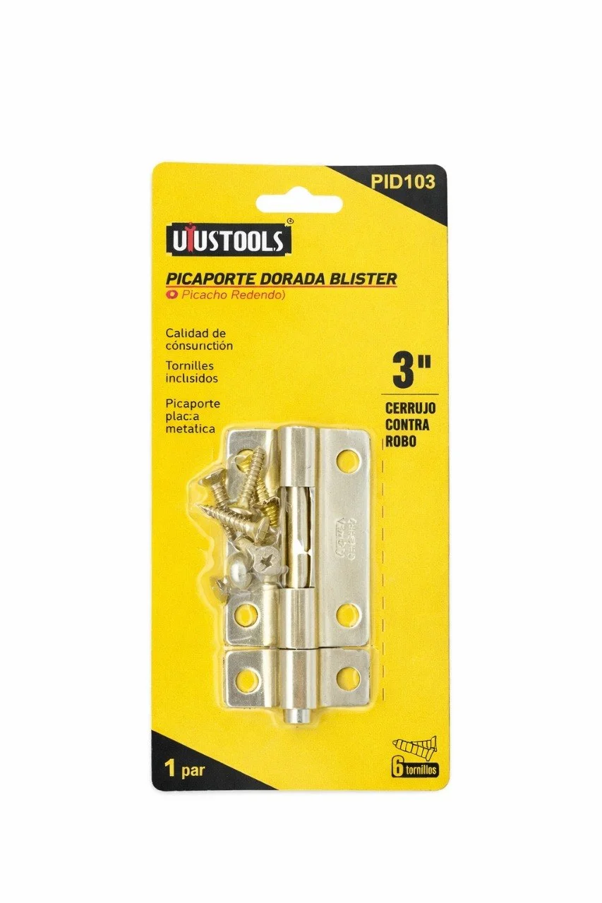 Pica porte dorado 3pulg