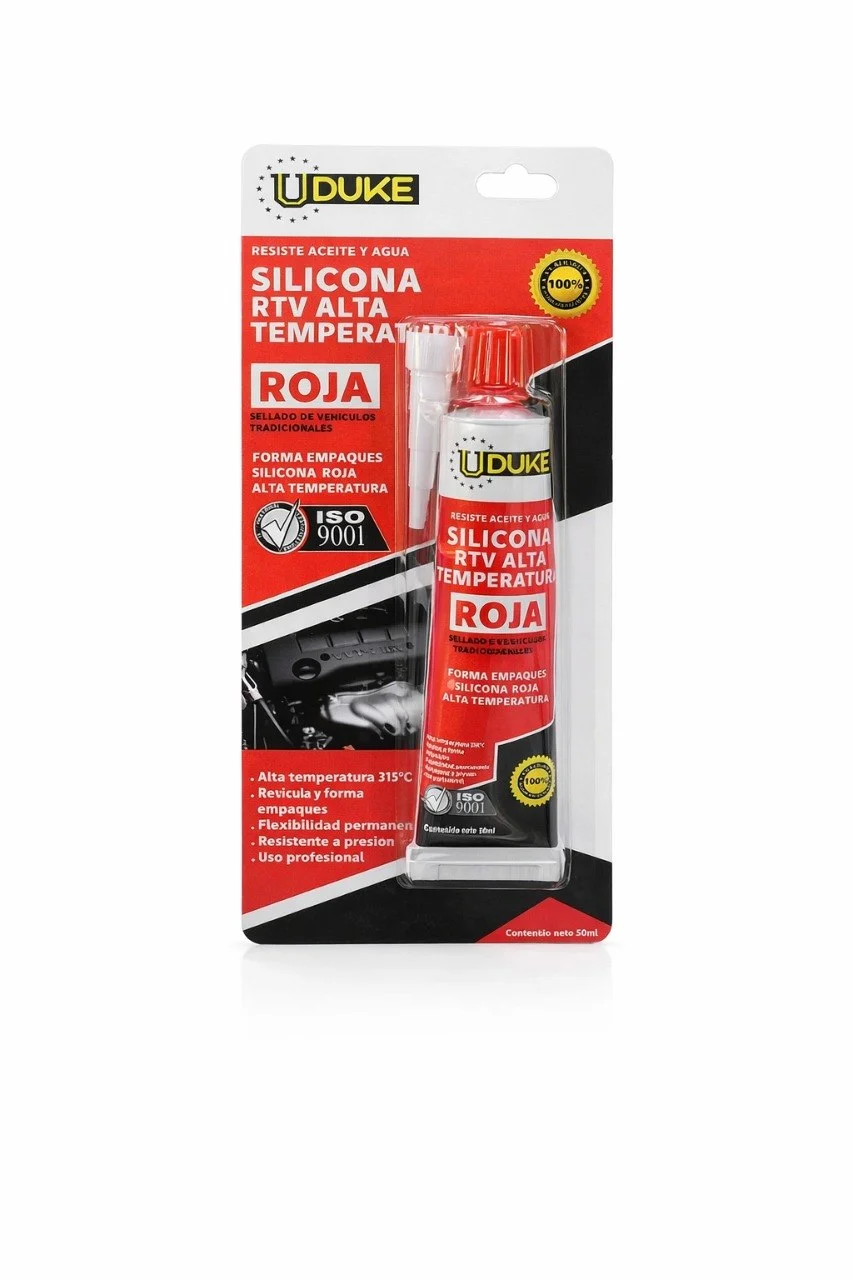 Silicona roja alta temperatura
