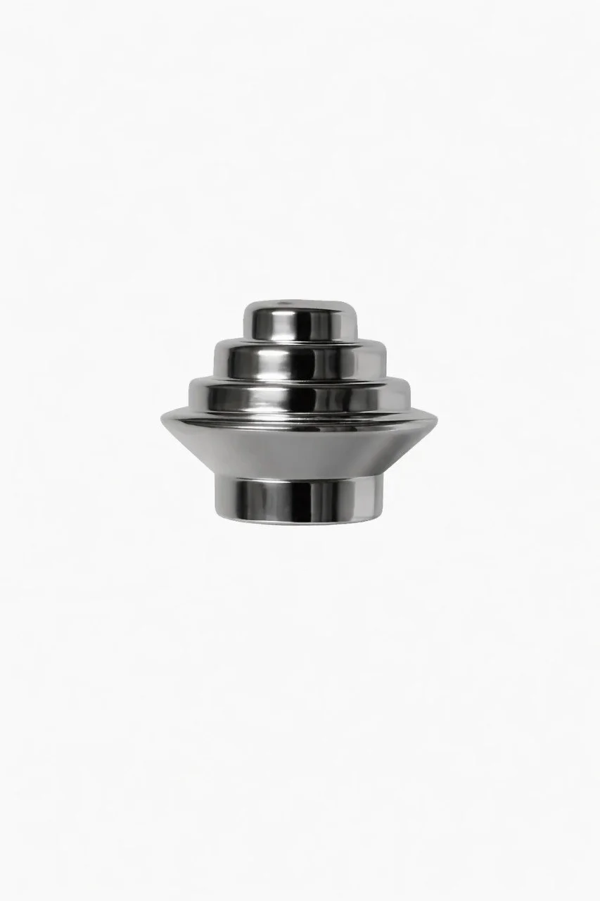 Tapon cortinero plateado 1/2