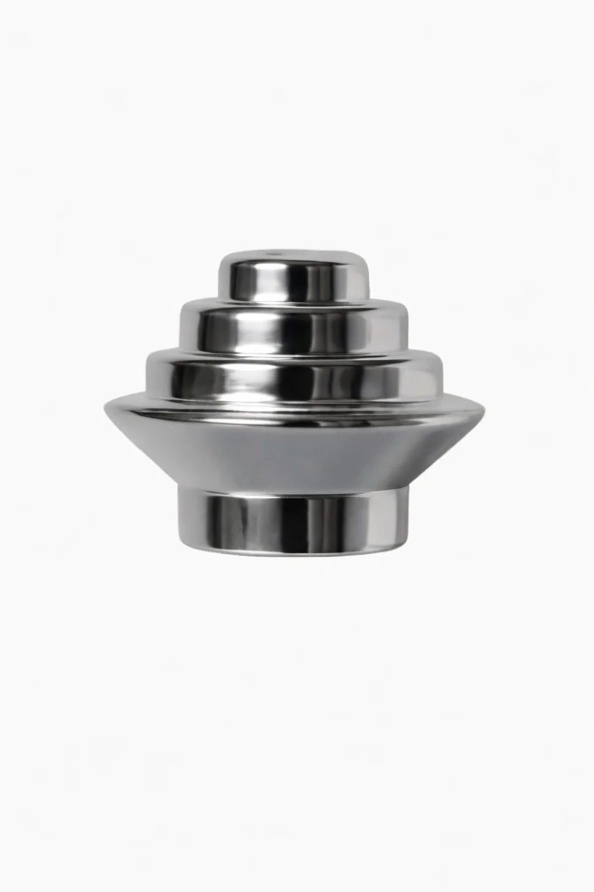 Tapon cortinero plateado 1pulg