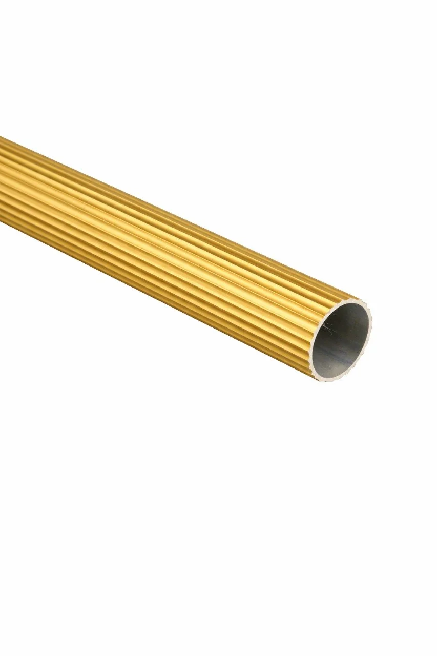 Tubo ranurado dorado 3/4 *6mts