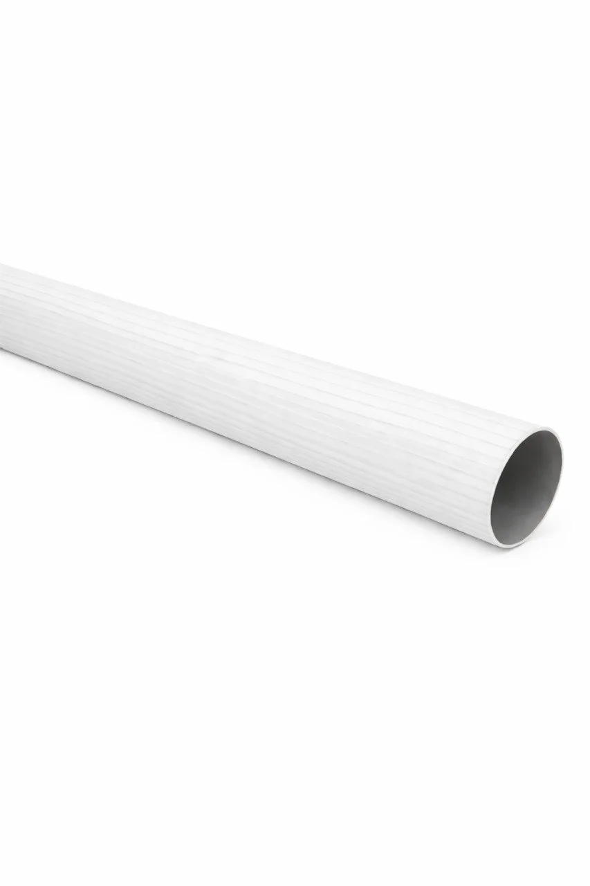 Tubo ranurado plateado 1pulg *6mts