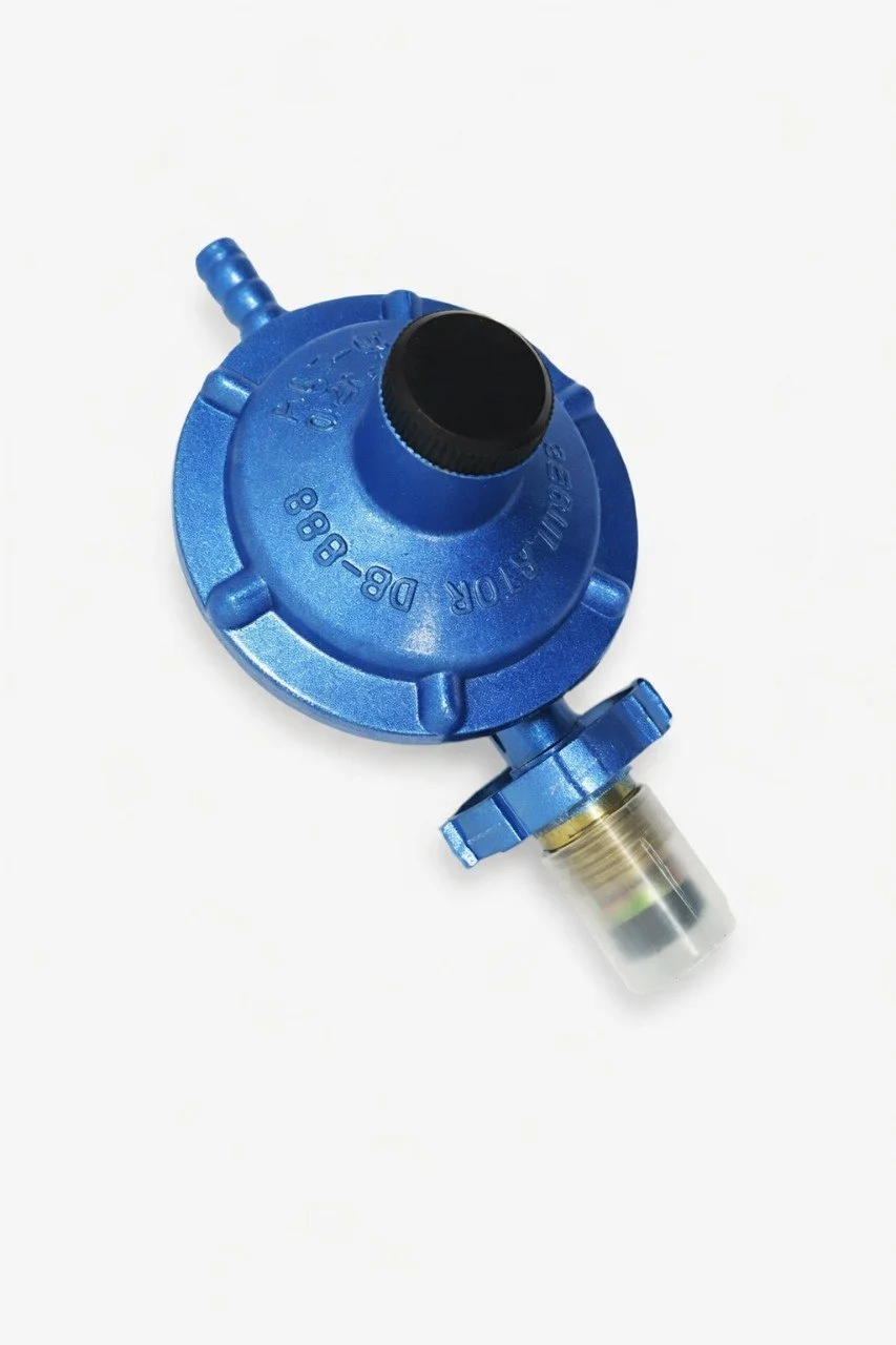 Regulador de bombona azul