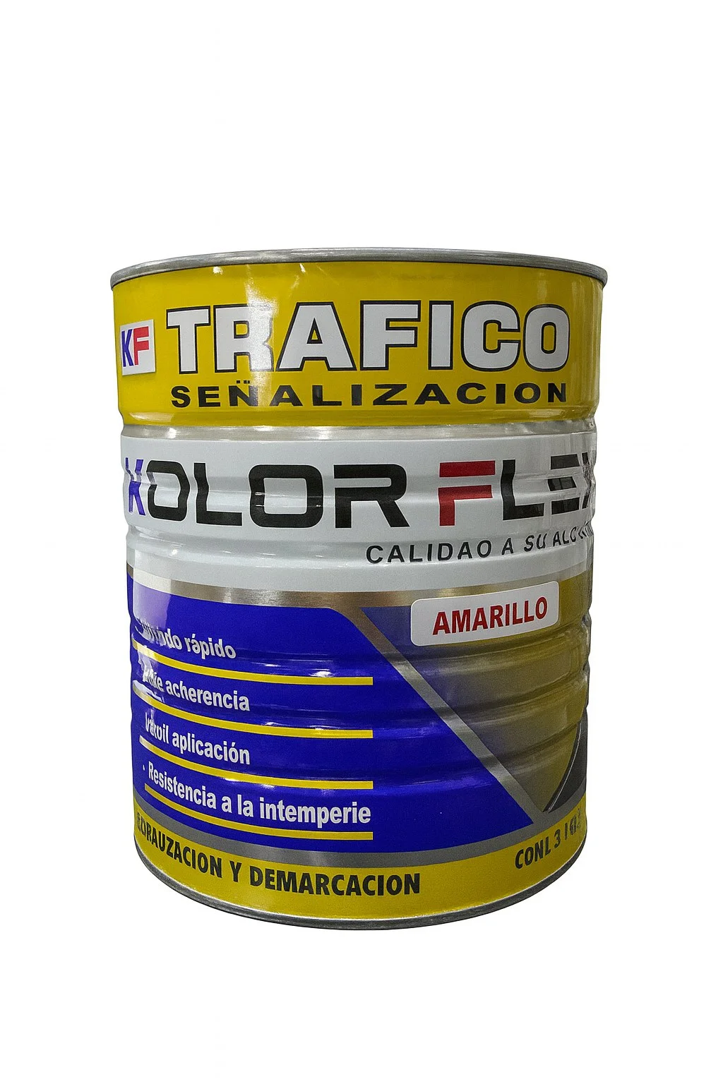Pintura de alto trafico amarillo gl